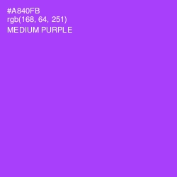 #A840FB - Medium Purple Color Image
