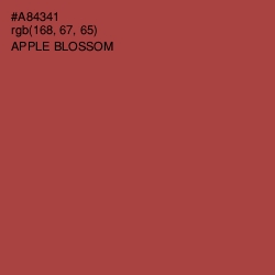 #A84341 - Apple Blossom Color Image