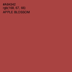 #A84342 - Apple Blossom Color Image