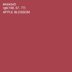 #A8434D - Apple Blossom Color Image