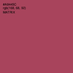 #A8445C - Matrix Color Image