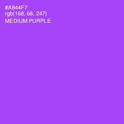 #A844F7 - Medium Purple Color Image