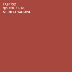 #A8473D - Medium Carmine Color Image