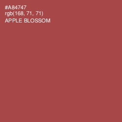 #A84747 - Apple Blossom Color Image