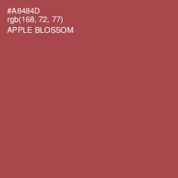 #A8484D - Apple Blossom Color Image