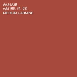 #A84A3B - Medium Carmine Color Image