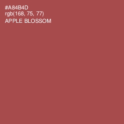 #A84B4D - Apple Blossom Color Image