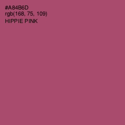 #A84B6D - Hippie Pink Color Image