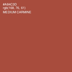 #A84C3D - Medium Carmine Color Image