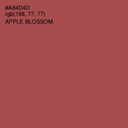 #A84D4D - Apple Blossom Color Image