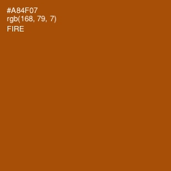 #A84F07 - Fire Color Image