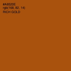 #A8520E - Rich Gold Color Image