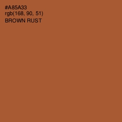 #A85A33 - Brown Rust Color Image