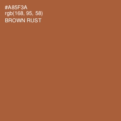 #A85F3A - Brown Rust Color Image
