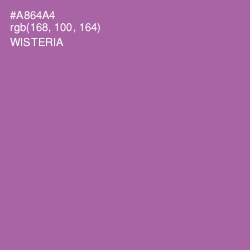 #A864A4 - Wisteria Color Image