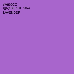 #A865CC - Lavender Color Image