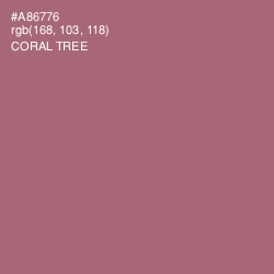 #A86776 - Coral Tree Color Image
