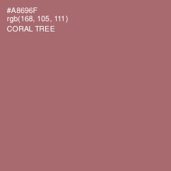 #A8696F - Coral Tree Color Image