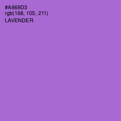 #A869D3 - Lavender Color Image