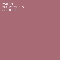 #A86A75 - Coral Tree Color Image