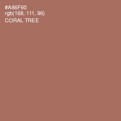 #A86F60 - Coral Tree Color Image