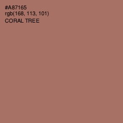 #A87165 - Coral Tree Color Image
