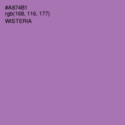 #A874B1 - Wisteria Color Image