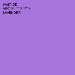 #A874DD - Lavender Color Image