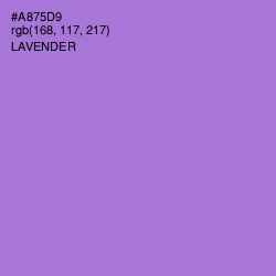 #A875D9 - Lavender Color Image