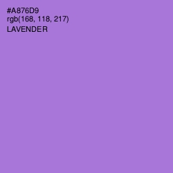 #A876D9 - Lavender Color Image