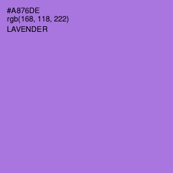 #A876DE - Lavender Color Image