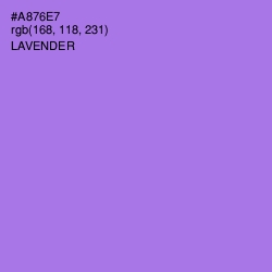 #A876E7 - Lavender Color Image