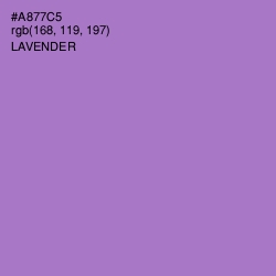 #A877C5 - Lavender Color Image