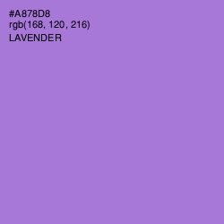 #A878D8 - Lavender Color Image