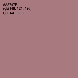 #A8797E - Coral Tree Color Image