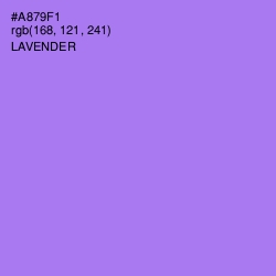 #A879F1 - Lavender Color Image