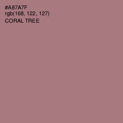 #A87A7F - Coral Tree Color Image
