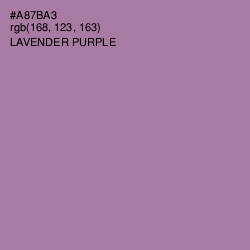 #A87BA3 - Lavender Purple Color Image