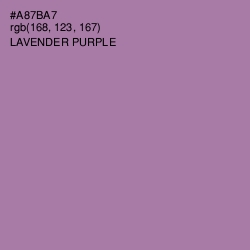 #A87BA7 - Lavender Purple Color Image