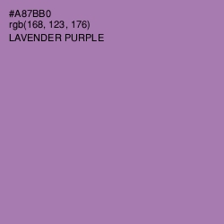 #A87BB0 - Lavender Purple Color Image