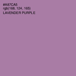 #A87CA5 - Lavender Purple Color Image