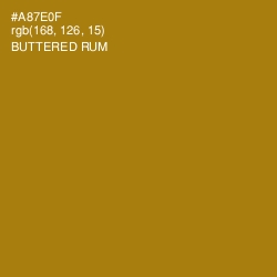 #A87E0F - Buttered Rum Color Image