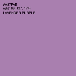 #A87FAE - Lavender Purple Color Image