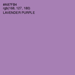 #A87FB4 - Lavender Purple Color Image