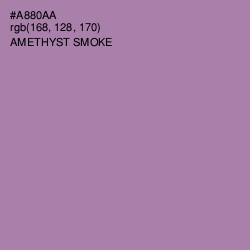 #A880AA - Amethyst Smoke Color Image