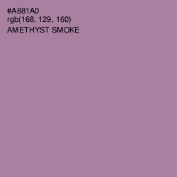 #A881A0 - Amethyst Smoke Color Image