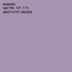 #A893B1 - Amethyst Smoke Color Image