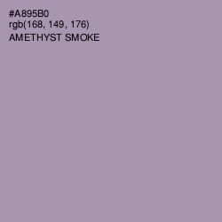 #A895B0 - Amethyst Smoke Color Image