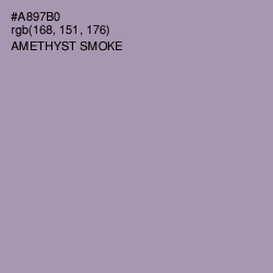 #A897B0 - Amethyst Smoke Color Image