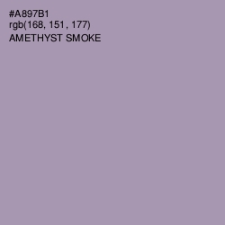 #A897B1 - Amethyst Smoke Color Image